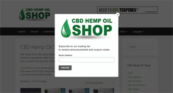 Desktop Screenshot of cbdhempoilshop.com