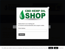 Tablet Screenshot of cbdhempoilshop.com